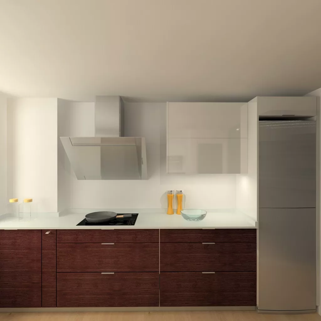 Madrid | Cocina Santos | Modelo Plano | Encimera Yukon