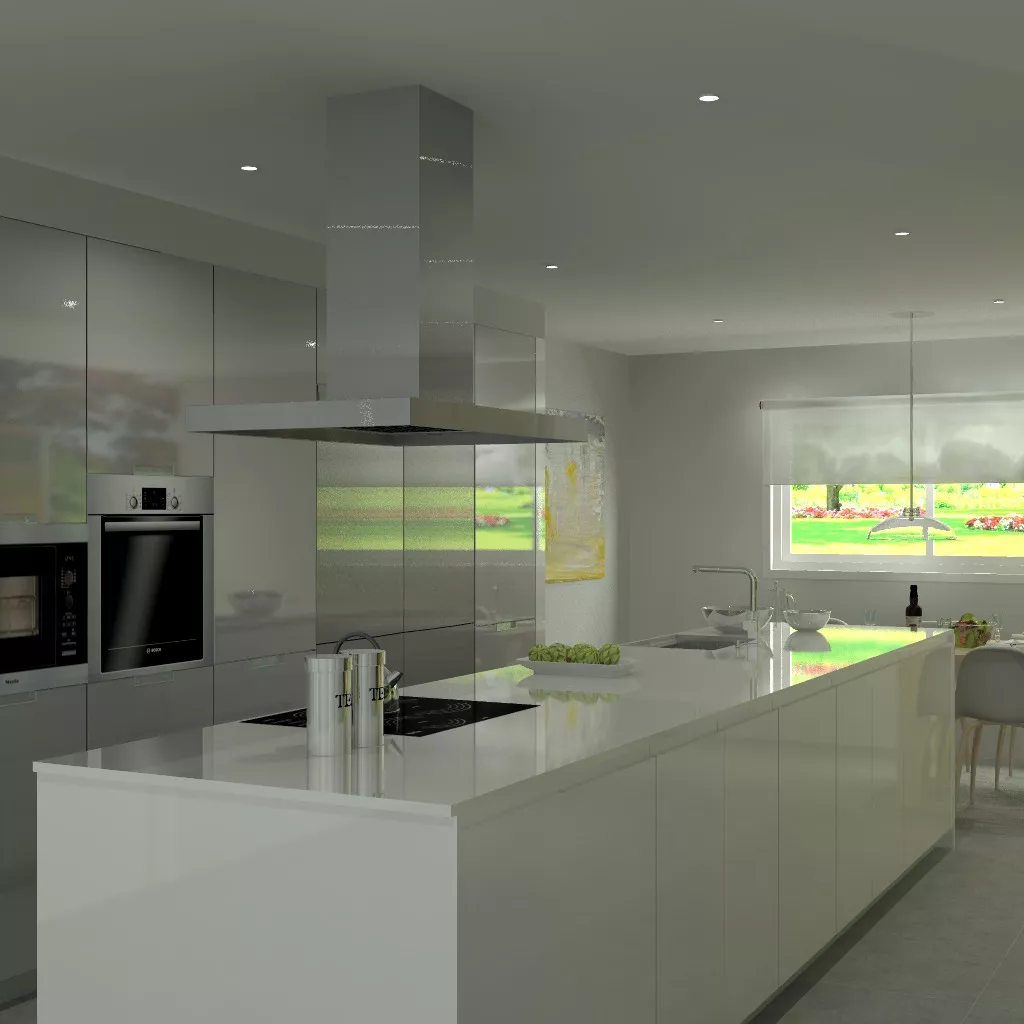 Madrid | Cocina Santos | Modelo Line | Encimera Silestone