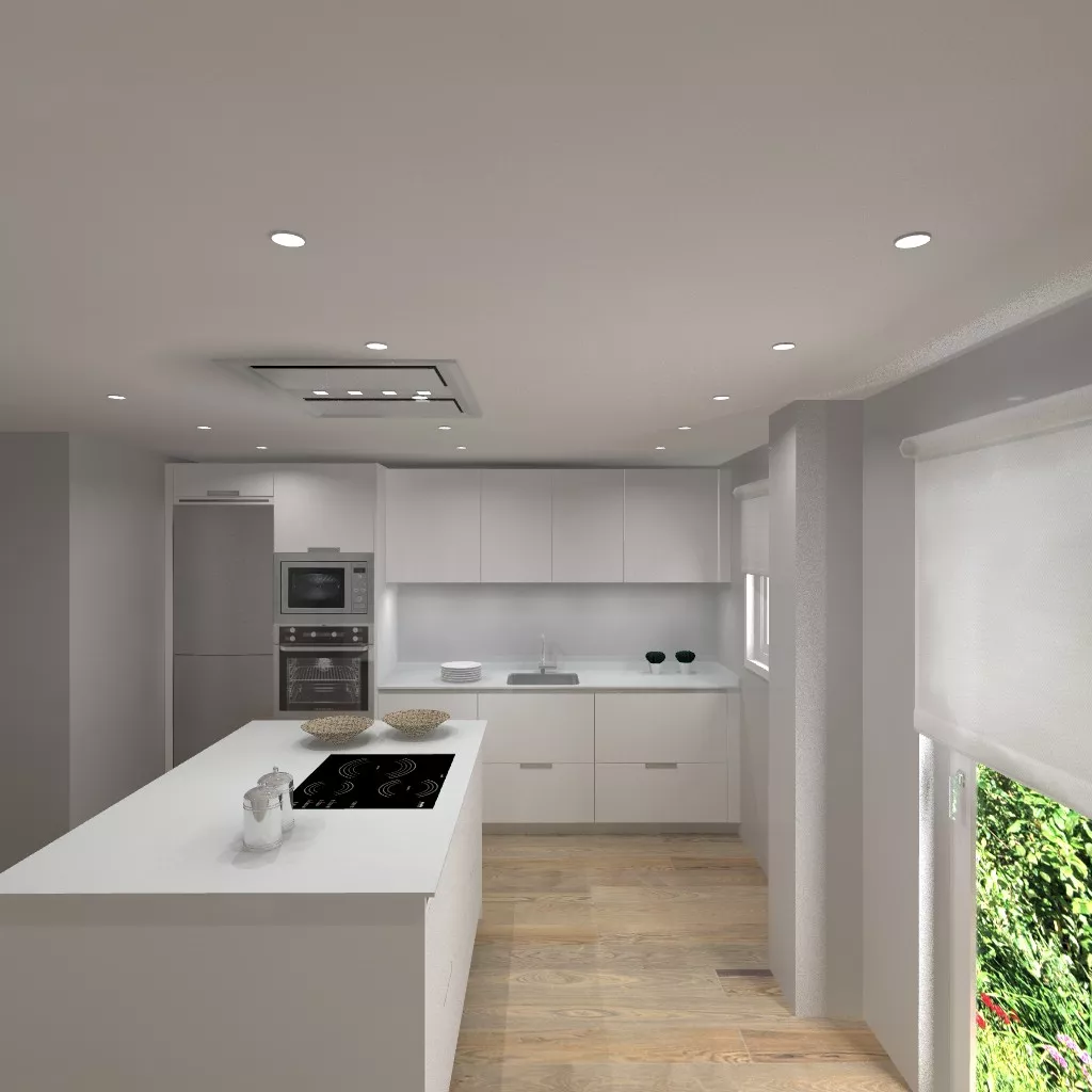 Madrid | Cocina Santos | Modelo Minos L | Encimera Silestone