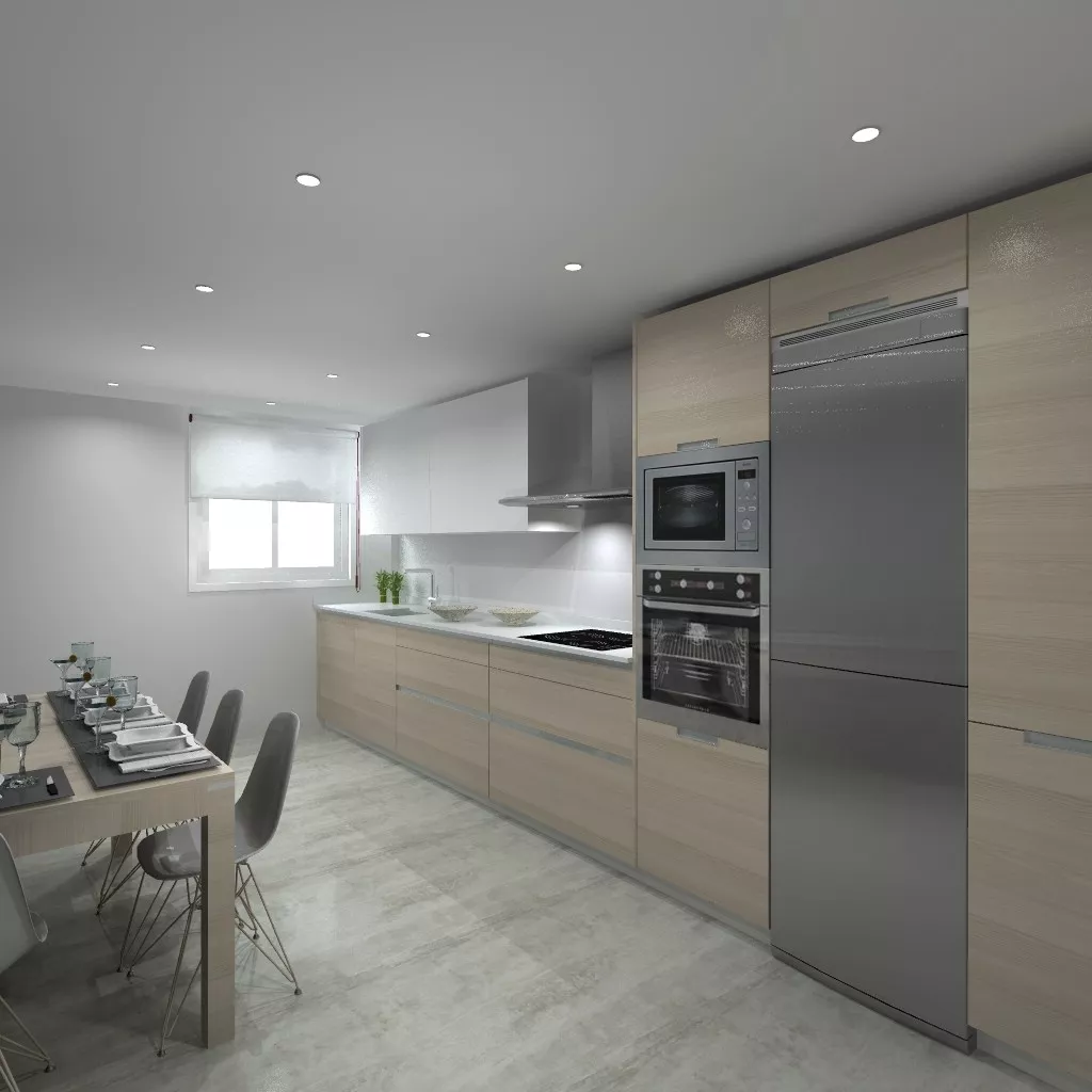 Madrid | Cocina Santos | Modelo Line E | Encimera Silestone