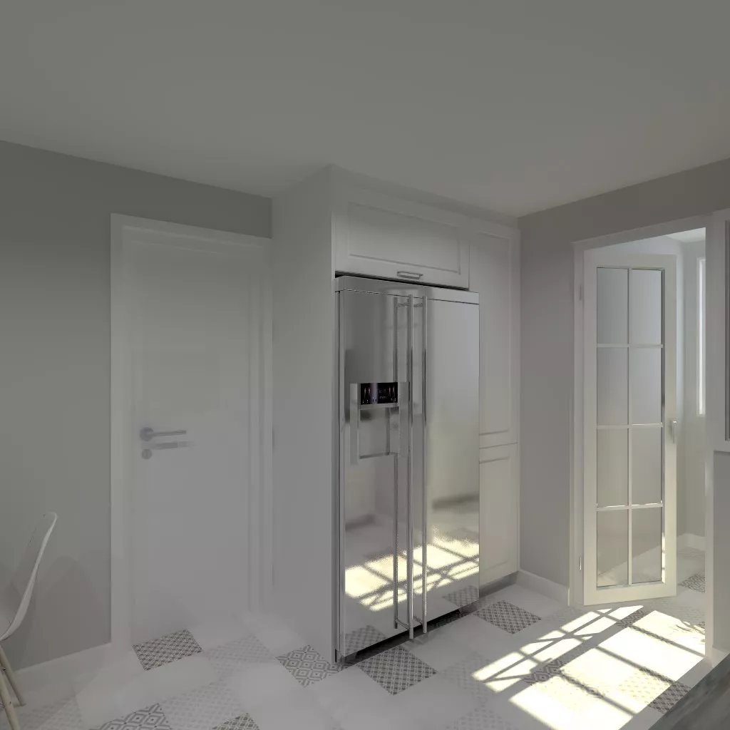 Aravaca | Cocina Santos | Modelo Epoca Laca Blanco | Encimera Dekton