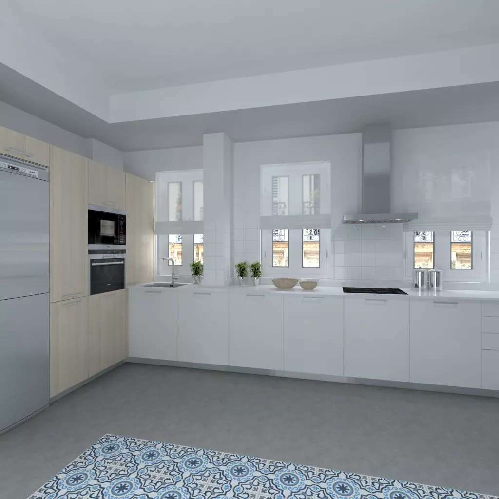 Proyecto con Encimera Silestone en Madrid de Cocina Santos y Modelo Line Minos