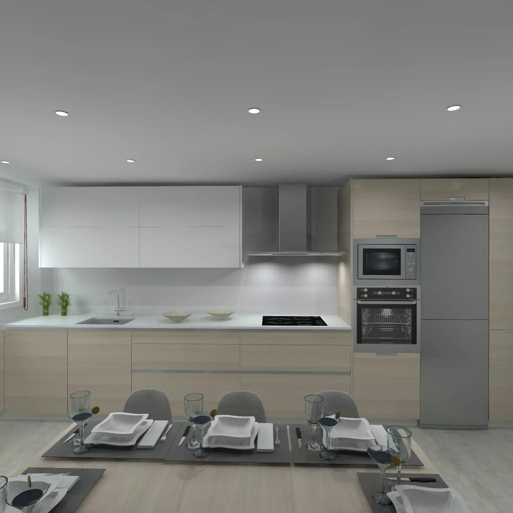 Madrid | Cocina Santos | Modelo Line E | Encimera Silestone