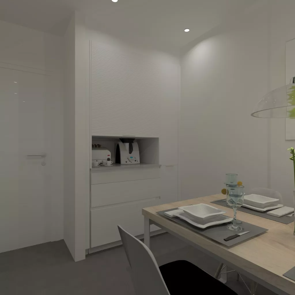 Madrid | Cocina Santos | Modelo Line E | Encimera Techlam