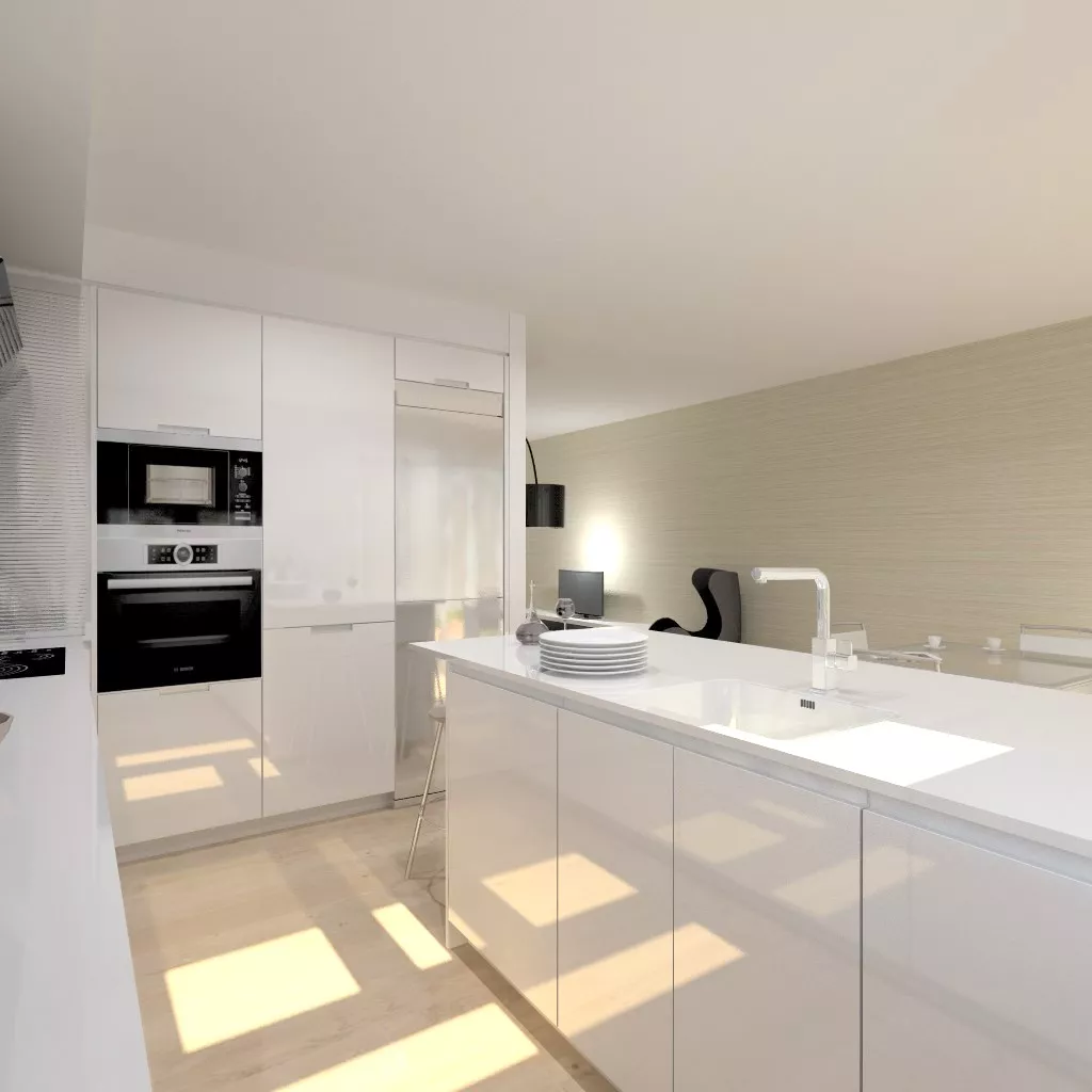 Una cocina luminosa y actual