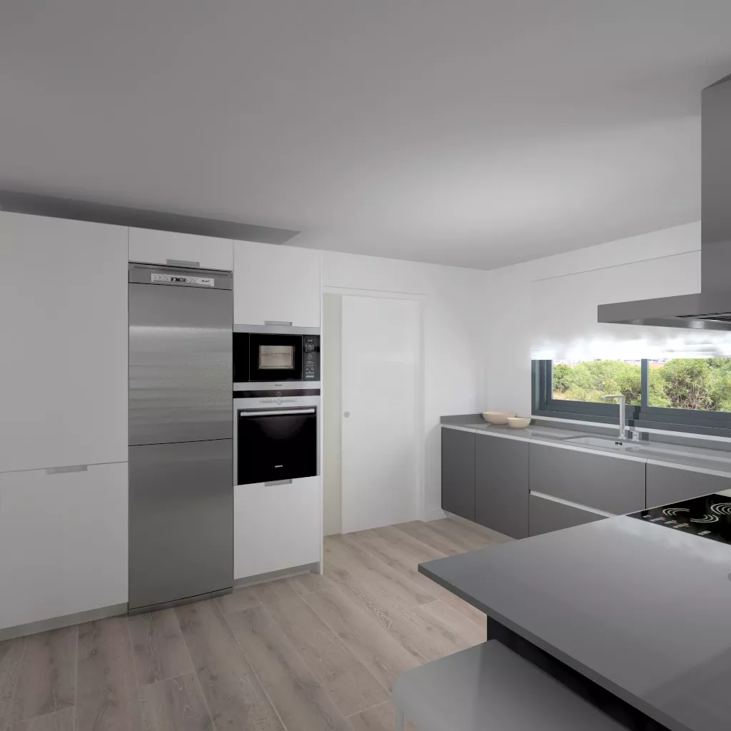 Madrid | Cocina Santos | Modelo Line | Encimera Silestone