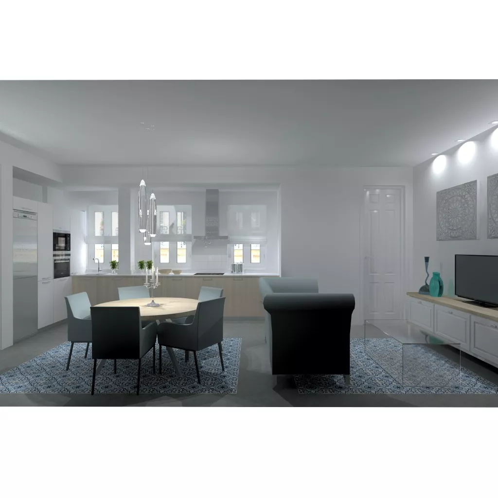 Proyecto con Encimera Silestone en Madrid de Cocina Santos y Modelo Line Minos