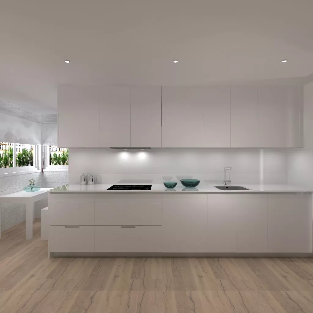 Madrid | Cocina Santos | Modelo Minos L | Encimera Silestone