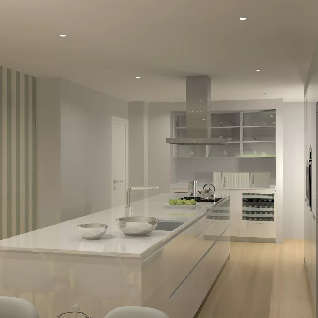 Madrid | Cocina Santos | Modelo Line | Encimera Silestone