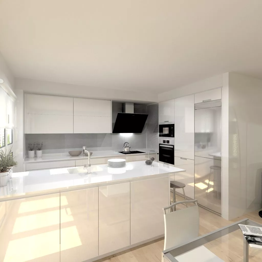 Una cocina luminosa y actual