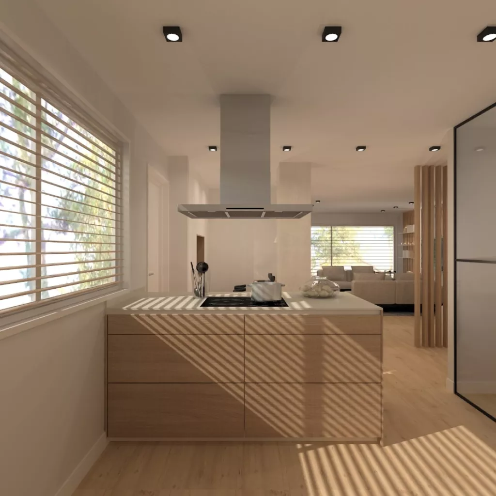 Isla central cocina Santos