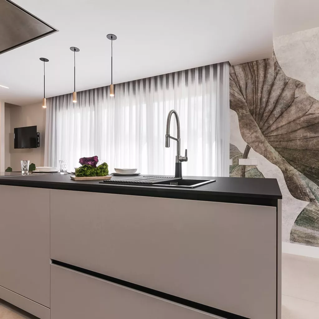 Isla de cocina Santos color cashmere