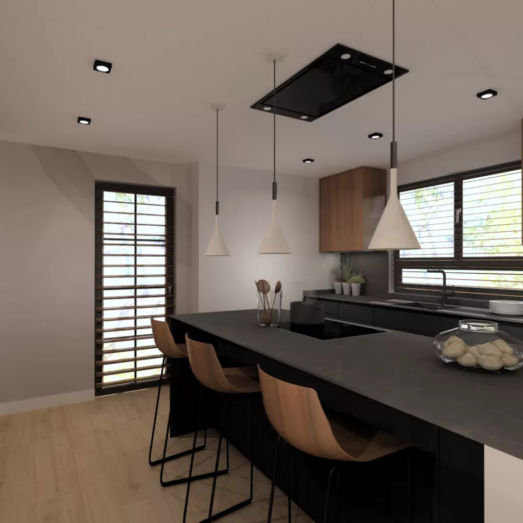 isla en cocina Santos