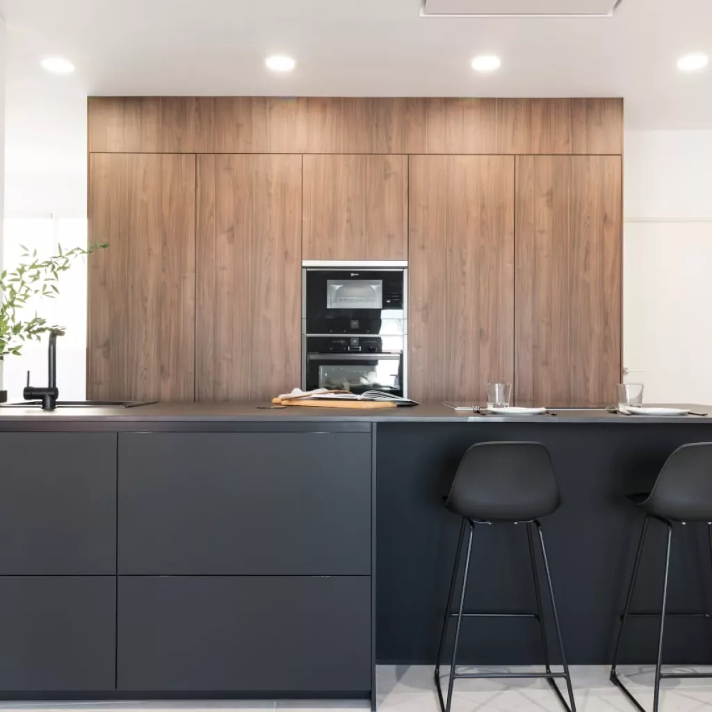 Isla negra con zona barra