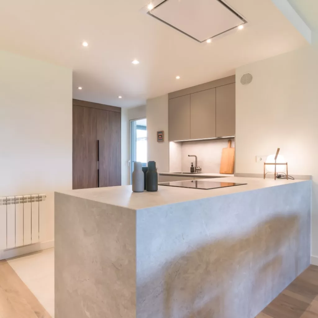 Península cocina cashmere