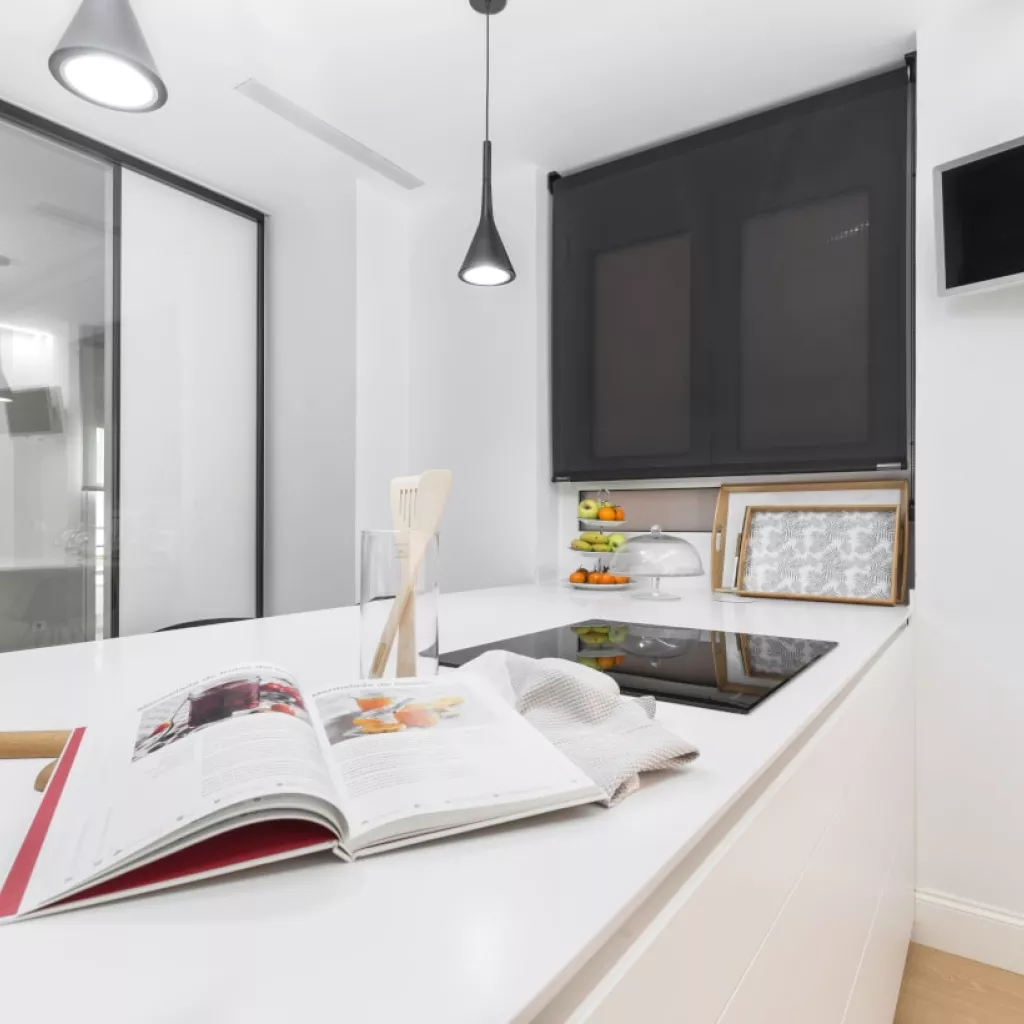 Península cocina Santos blanca