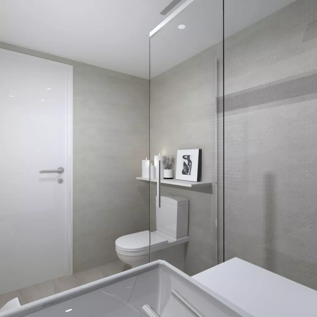 renovación de baño, proyecto 3d