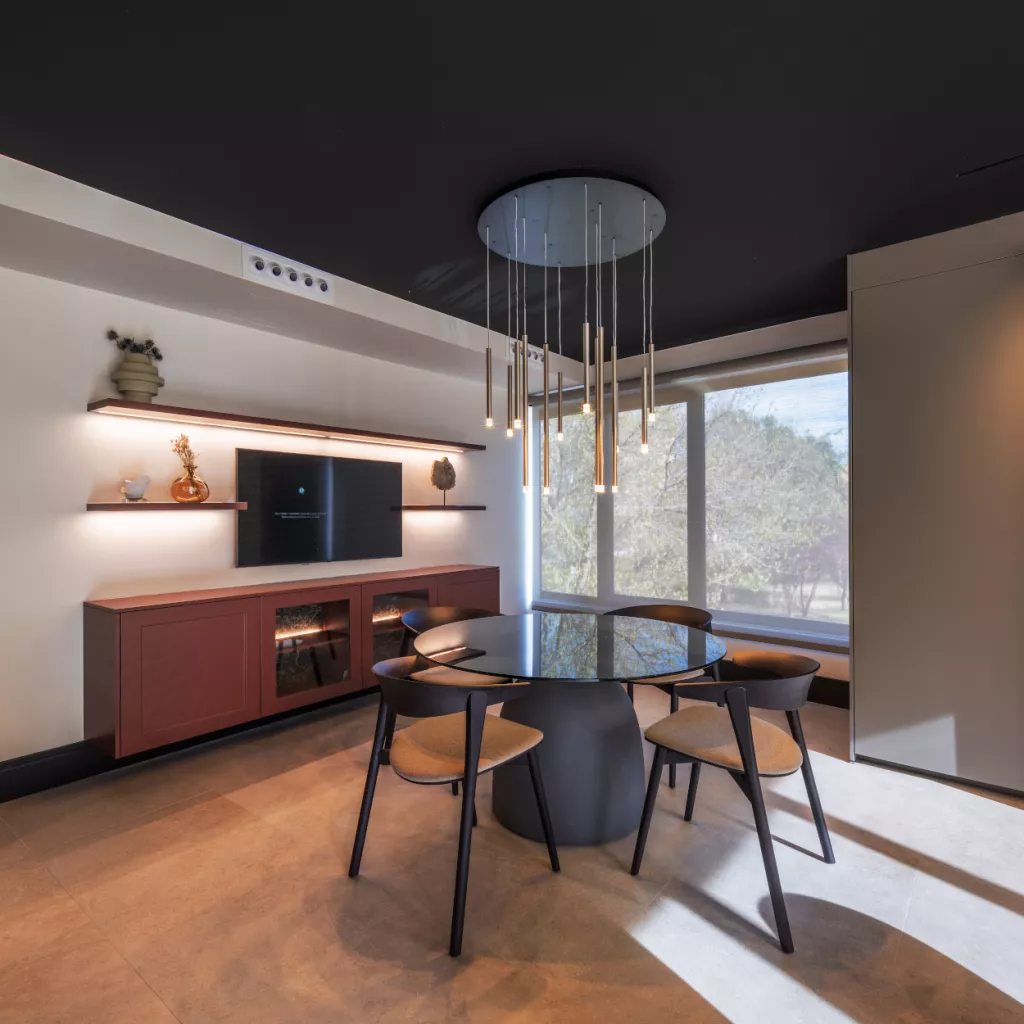 Zona de descanso con mesa Lago