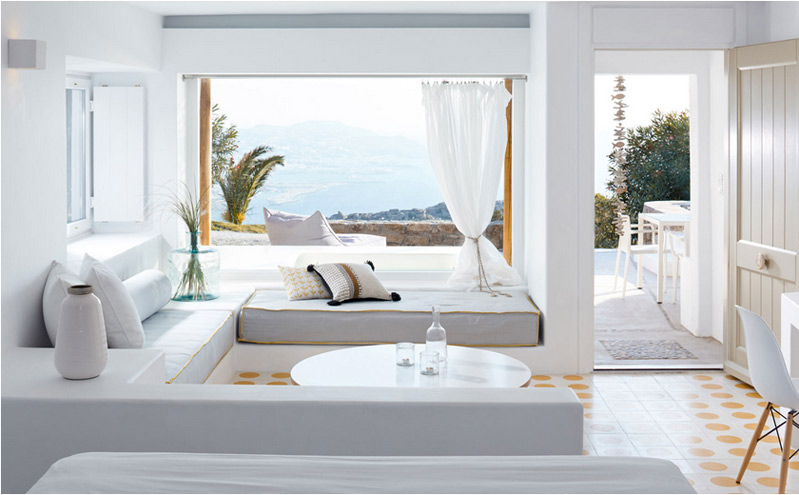 Estilo mediterráneo colores claros hogar