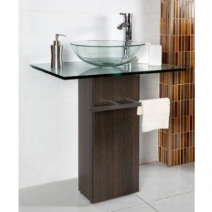 lavabo de cristal decoración baños