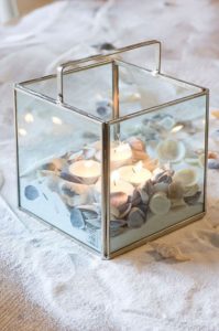 velas de cristal decoración del hogar