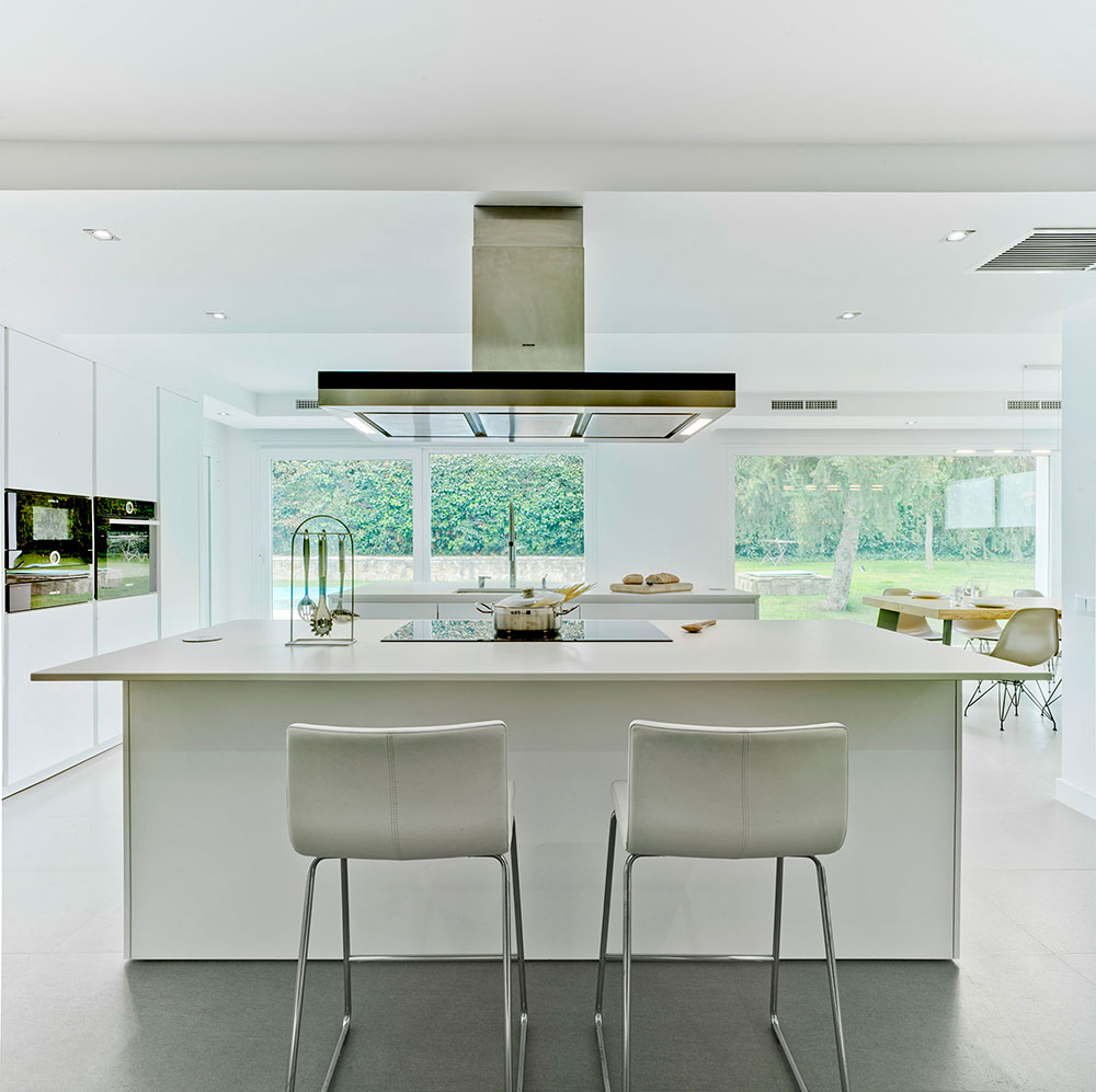 Cocina moderna blanca