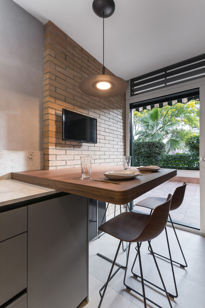 Cocina moderna y rústica de lujo en paralelo - DOCRYS & DC